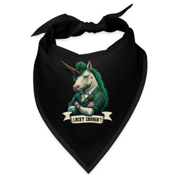 Lucky Enough? Unicorn St. Patty - Bandana - Schwarz - Vorne