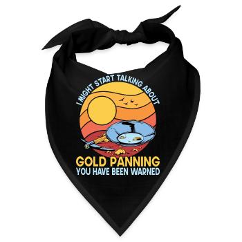 Gold Graben Gold Panner Gold Rush Gold Wortspiel - Bandana - Schwarz - Vorne