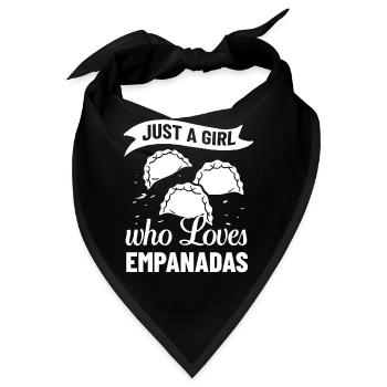 Empanada Argentinien Teigtasche Spanien - Bandana - Schwarz - Vorne