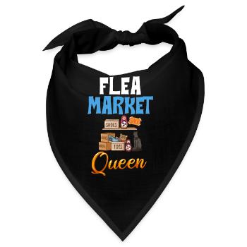 Flohmarkt Trödelmarkt Lustig Artikel Markt - Bandana - Schwarz - Vorne