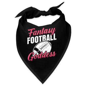Fantasy Football Göttin Damen Fantasy Football - Bandana - Schwarz - Vorne