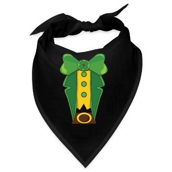 Costume Saint Paddy Shamrock Saint Patrick Day - Bandana - Schwarz - Vorne
