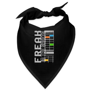 Buchhalter Shirt, Freak In The Sheets Funny Tee, - Bandana - Schwarz - Vorne