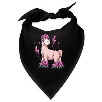 Inlineskating Inlineskater Geschenk - Bandana - Schwarz - Vorne