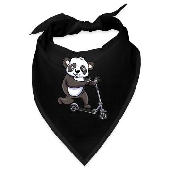 Scooter Roller Tretroller Geschenk - Bandana - Schwarz - Vorne