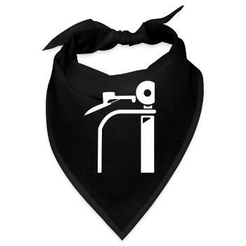 Scooter Roller Tretroller Geschenk - Bandana - Schwarz - Vorne