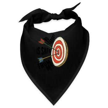 Zielscheibe Pfeil und Bogen Sportschütze - Bandana - Schwarz - Vorne