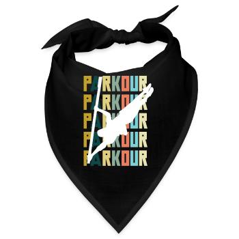 Lustiges Parkourläufer Freerunner Geschenk - Bandana - Schwarz - Vorne
