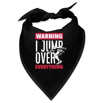 Lustiges Parkourläufer Freerunner Geschenk - Bandana - Schwarz - Vorne