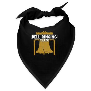 Awesome Bell Ringing Hobby For Bell Ringing Team - Bandana - Schwarz - Vorne