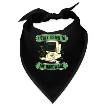 Entwickler Coder Programmierer Hardware - Bandana - Schwarz - Vorne