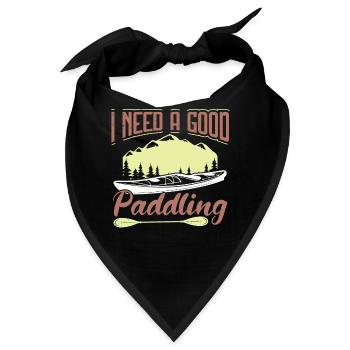 Ich Brauche Ein Gutes Paddel - Bandana - Schwarz - Vorne