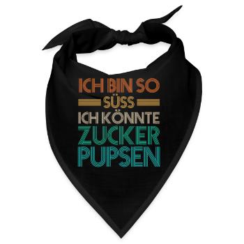Deine Fürze stinken aber Ich liebe Dich - Bandana - Schwarz - Vorne