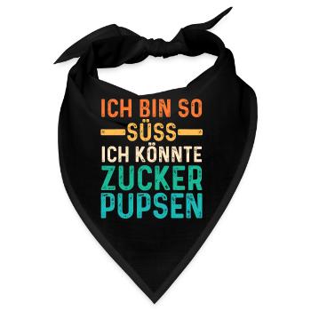 Deine Fürze stinken aber Ich liebe Dich - Bandana - Schwarz - Vorne