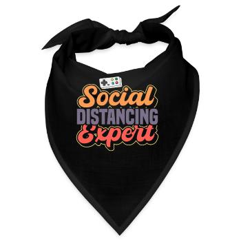 Ich Bin Expertin Für Soziale - Bandana - Schwarz - Vorne