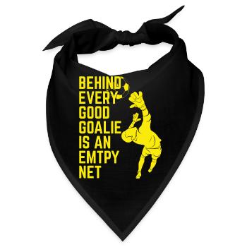 Fußball Tormann Soccer Goalie Spieler Fan Trainer - Bandana - Schwarz - Vorne