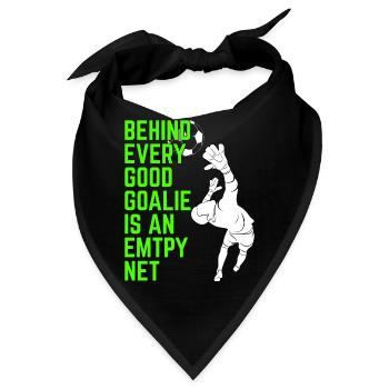 Fußball Tormann Soccer Goalie Spieler Fan Trainer - Bandana - Schwarz - Vorne