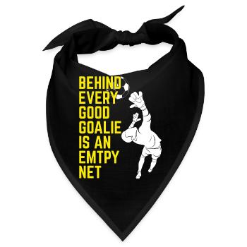 Fußball Tormann Soccer Goalie Spieler Fan Trainer - Bandana - Schwarz - Vorne