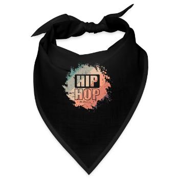 Hip Hop Rap Musikstil Musikrichtung - Bandana - Schwarz - Vorne