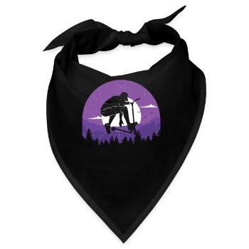 Scooter Roller Tretroller Geschenk - Bandana - Schwarz - Vorne