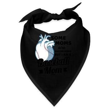 Baseball Mutter Sport Geschenk - Bandana - Schwarz - Vorne