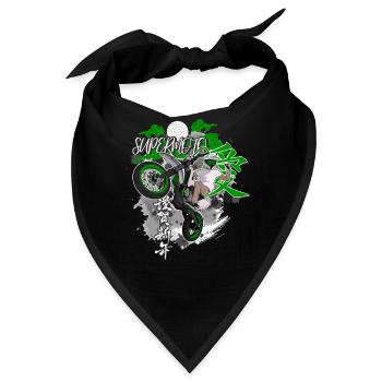 Supermoto / Supermotard / Supermoto Wheelie Biker - Bandana - Schwarz - Vorne