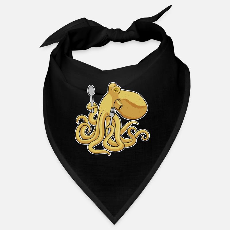 Krake Besteck Kochen Küche Bandana