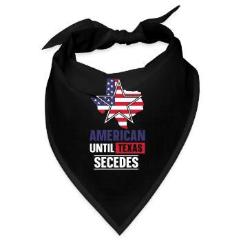Amerikaner Bis Zur Abspaltung Von Texas Texaner - Bandana - Schwarz - Vorne