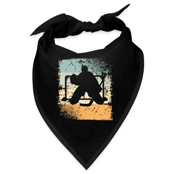 Eishockey - Bandana - Schwarz - Vorne