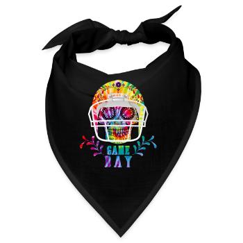 Spieltag Lustige Fußballsaison Zuckerschädel - Bandana - Schwarz - Vorne
