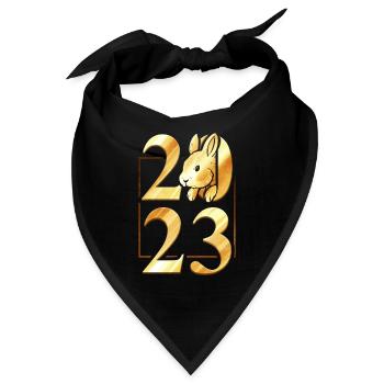 2023 - The Rabbit Chinese New Year - Bandana - Schwarz - Vorne