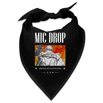Mic Drop - Bandana - Schwarz - Vorne