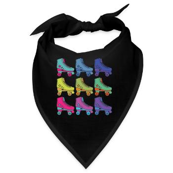 Rollschuhe - Bandana - Schwarz - Vorne