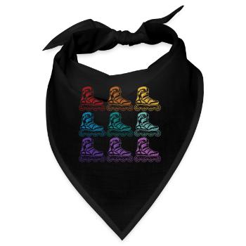 Rollschuhe - Bandana - Schwarz - Vorne