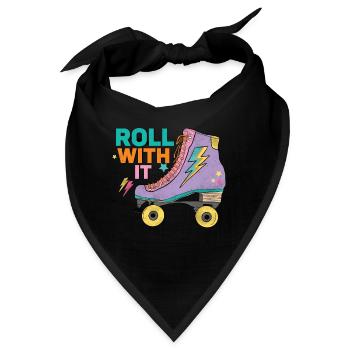 Rollschuhe - Bandana - Schwarz - Vorne