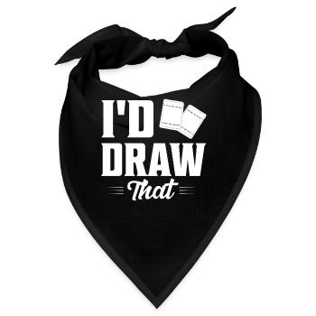 I'd Draw That Trading Cards Card Collector - Bandana - Schwarz - Vorne