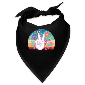 Hippie - Bandana - Schwarz - Vorne