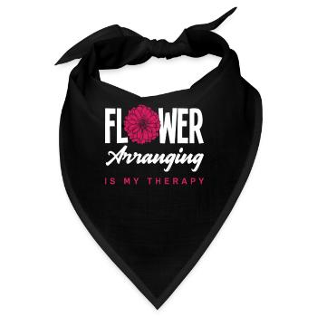 Blumen Blumenladen Florist Floristen - Bandana - Schwarz - Vorne