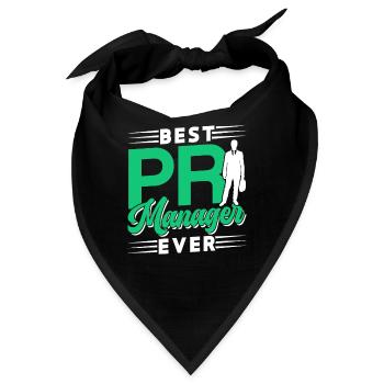 Bester Pr Manager Überhaupt Beruf Public Relations - Bandana - Schwarz - Vorne