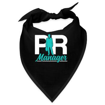 Pr Manager Job Beruf Public Relations - Bandana - Schwarz - Vorne