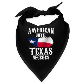 Amerikaner Bis Zur Abspaltung Von Texas Texaner - Bandana - Schwarz - Vorne