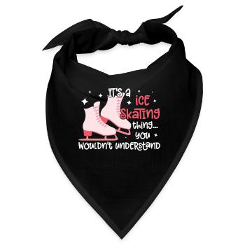 Eislaufen - Bandana - Schwarz - Vorne