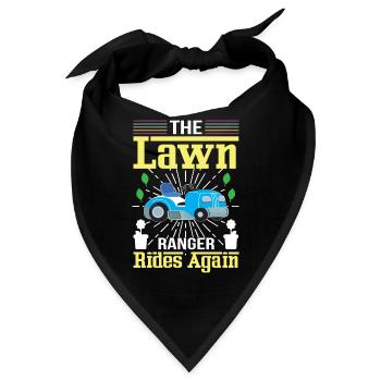 Der Rasen Ranger Fährt Wieder Der Hausmeister - Bandana - Schwarz - Vorne