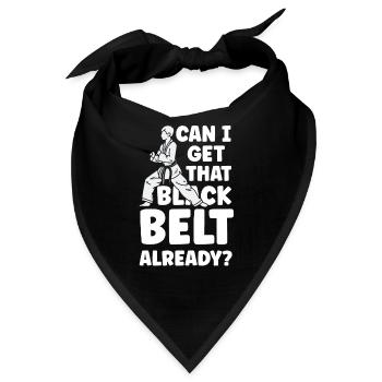 Kann Ich Den Schwarzen Gürtel Schon Bekommen? Gur - Bandana - Schwarz - Vorne