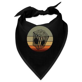 Popcorn - Bandana - Schwarz - Vorne