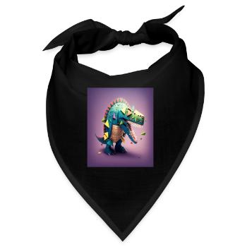 Dinosaur Lover Mexican Dinosaur Pinata - Bandana - Schwarz - Vorne
