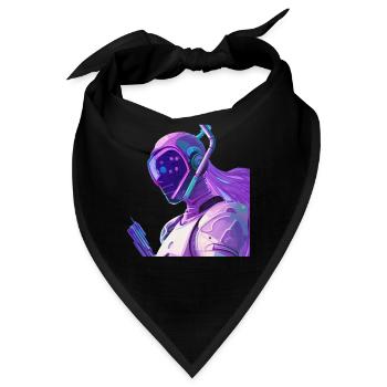 Space Girl 3 - Bandana - Schwarz - Vorne