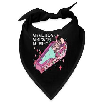 Warum sich verlieben, wenn man gegen den Valentinstag ist - Bandana - Schwarz - Vorne