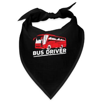Busfahrer Reisebus Busfahren - Bandana - Schwarz - Vorne
