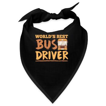 Der Beste Busfahrer Der Welt Reisebus Busfahren - Bandana - Schwarz - Vorne